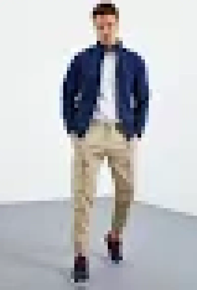 Tommy Life Çağla Yazı Nakışlı Dik Yaka Fermuarlı Standart Kalıp Erkek Sweatshirt Polar - 87992