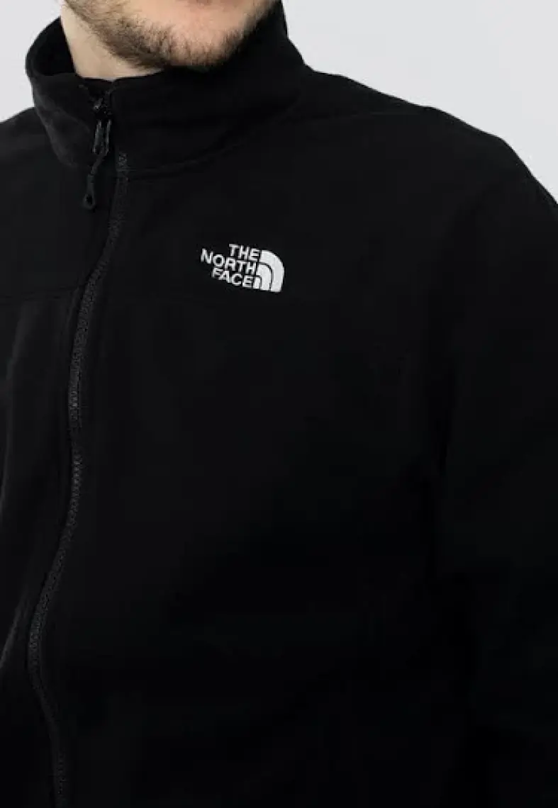 The North Face 100 Glacier Full Zip Erkek Siyah Polar Ceket