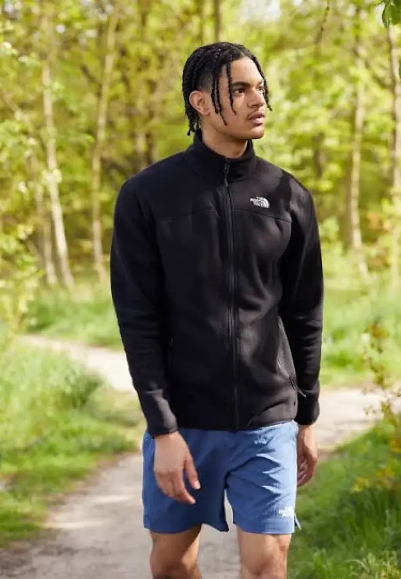 The North Face 100 Glacier Full Zip Erkek Siyah Polar Ceket