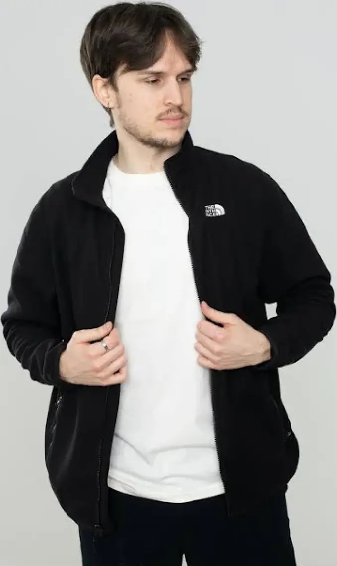 The North Face 100 Glacier Full Zip Erkek Siyah Polar Ceket