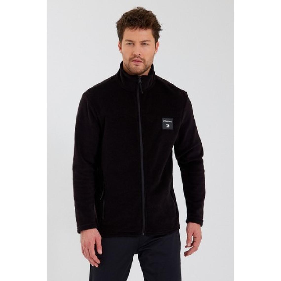 Adams Classics Erkek Haki Standart Fit Günlük Rahat Fermuarlı Yaka Polar Spor Sweatshirt