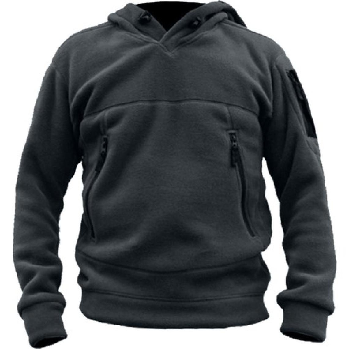 Genıus Store Erkek Polar  Outdoor Kapşonlu Kombat Tactical Cepli Polar