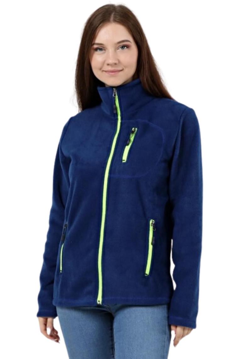 Genıus Store Kadın Polar Tam Fermuarlı Outdoor 3 Cepli Polar Ceket