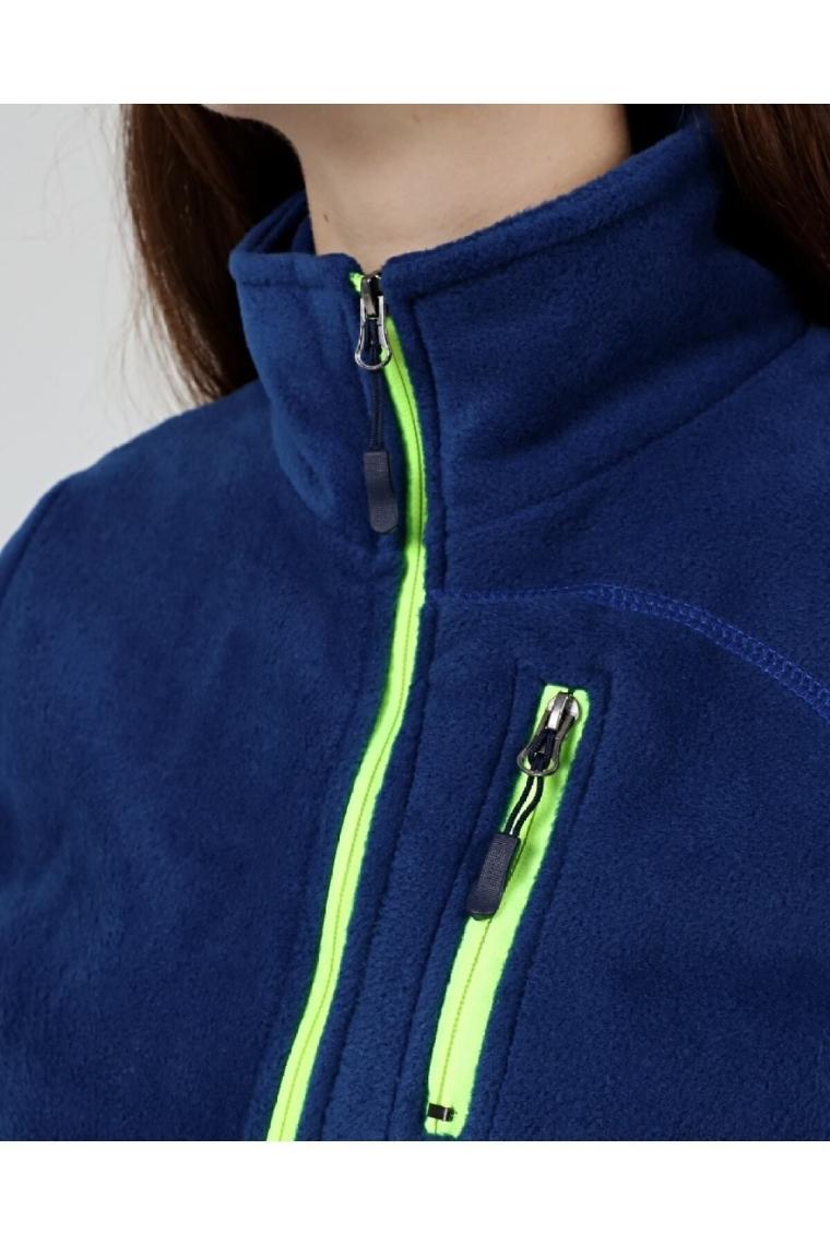 Genıus Store Kadın Polar Tam Fermuarlı Outdoor 3 Cepli Polar Ceket
