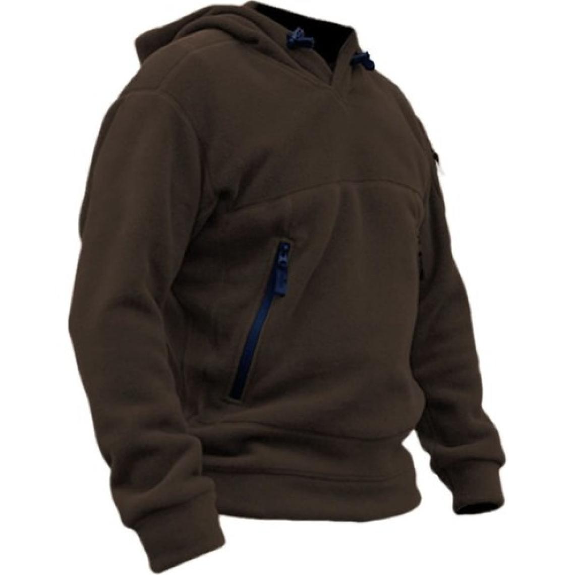 Genıus Store Erkek Polar  Outdoor Kapşonlu Kombat Tactical Cepli Polar