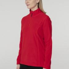 2AS Pinna Yarım Fermuarlı Kadın Polar Sweatshirt Kırmızı