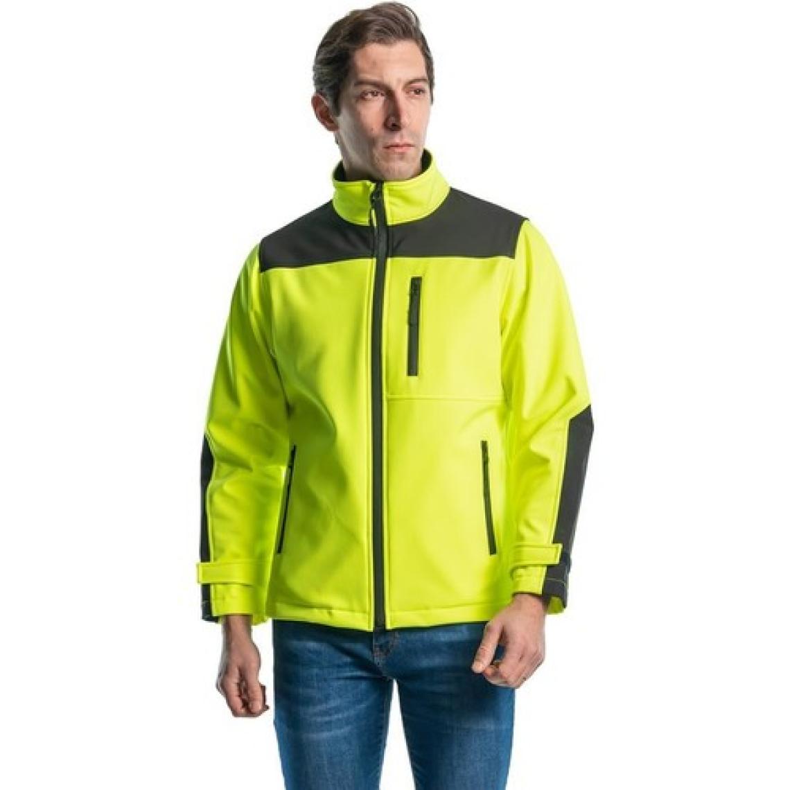 Şensel, Softshell Mont, Sarı -91E666- Su İtici