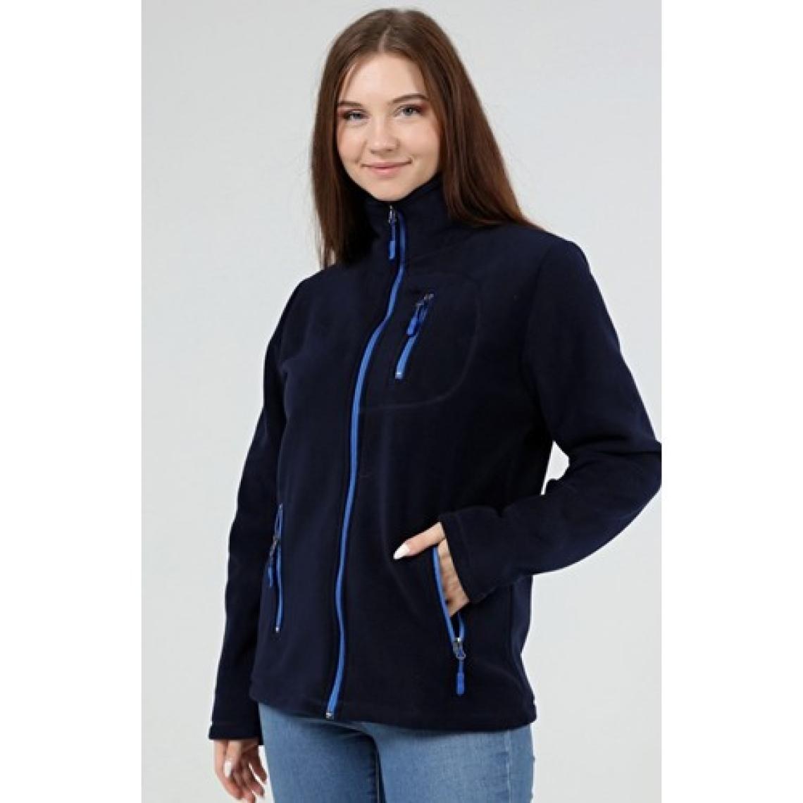Genıus Store Kadın Polar Tam Fermuarlı Outdoor 3 Cepli Polar Ceket