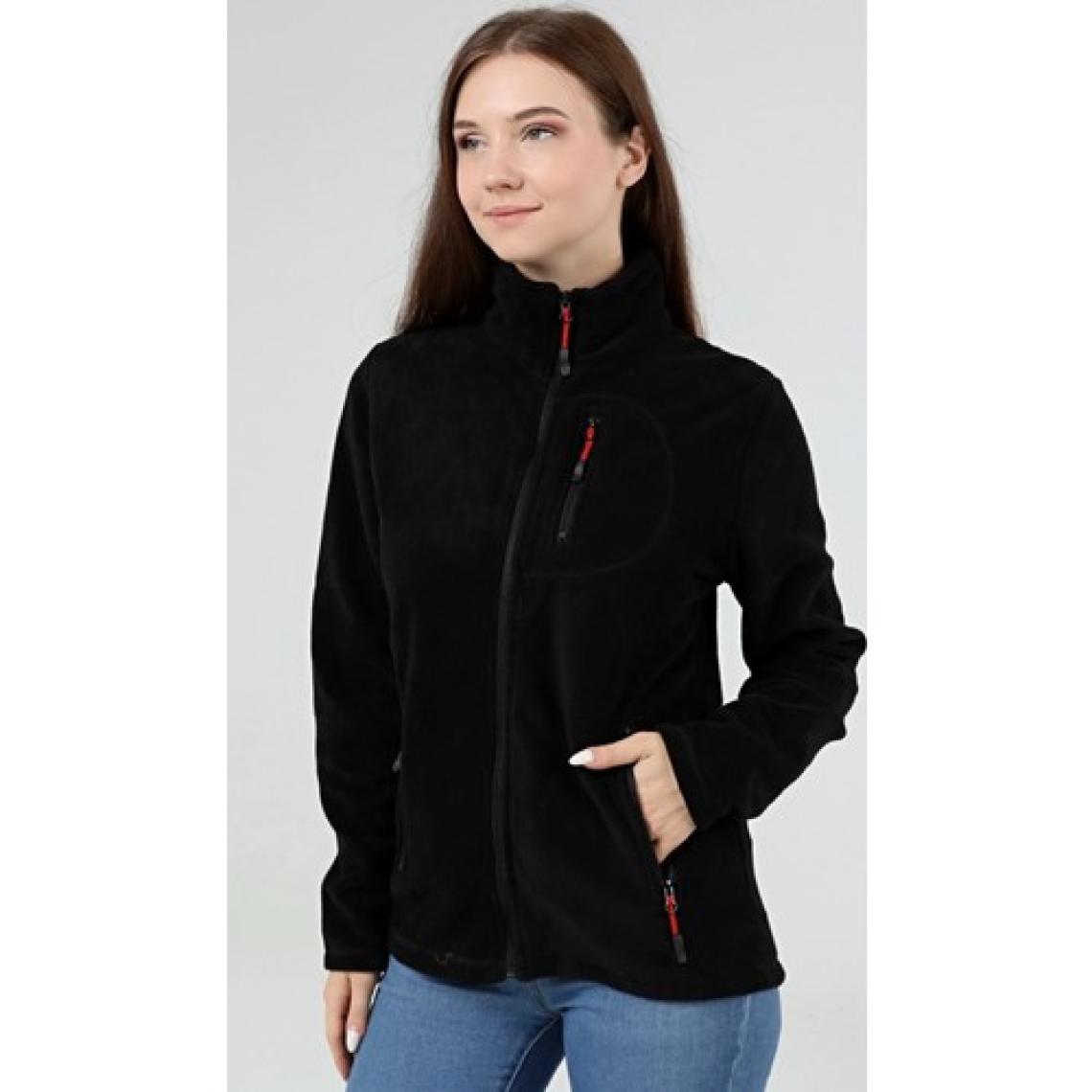 Genıus Store Kadın Polar Tam Fermuarlı Outdoor 3 Cepli Polar Ceket