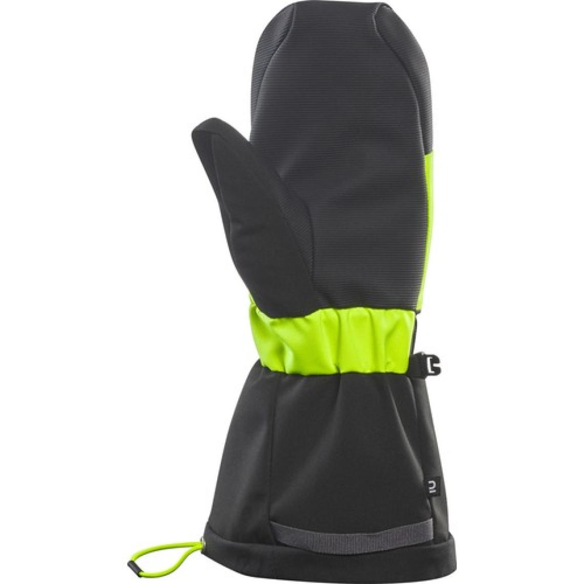 Decathlon WEDZE Çocuk Tek Parmaklı Kayak Eldiveni - Siyah / Neon Sarı - 550