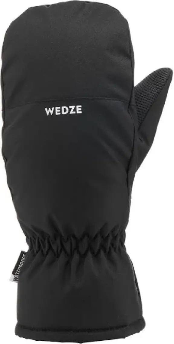 Decathlon WEDZE Çocuk Tek Parmaklı Kayak Eldiveni - Siyah / Neon Sarı - 550
