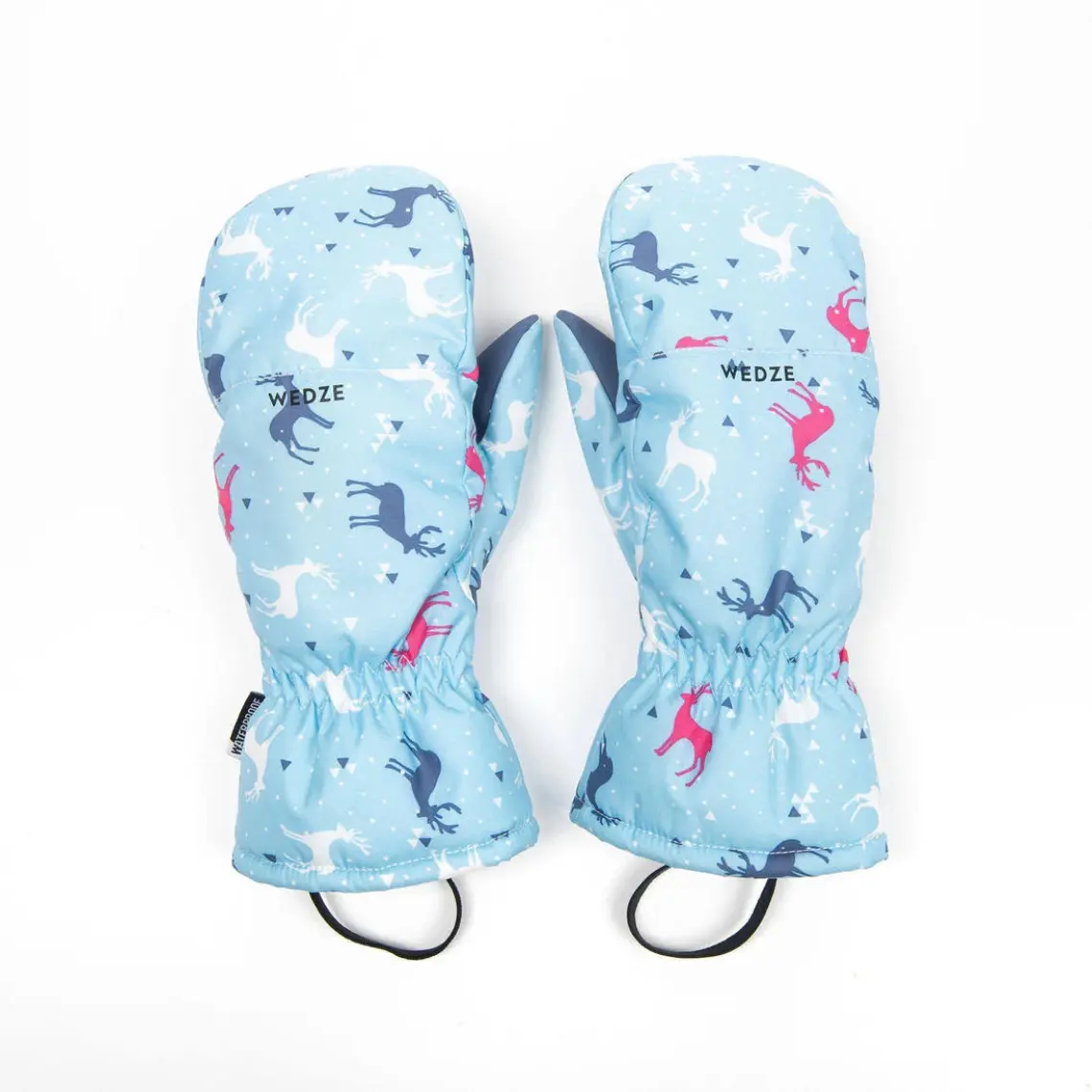 Decathlon WEDZE Çocuk Tek Parmaklı Kayak Eldiveni - Siyah / Neon Sarı - 550