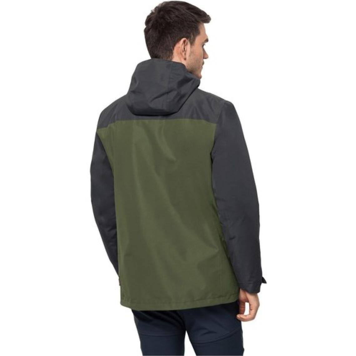 Jack Wolfskin Taubenberg 3In1 Jkt M Yeşil Erkek Mont 1115311-4129
