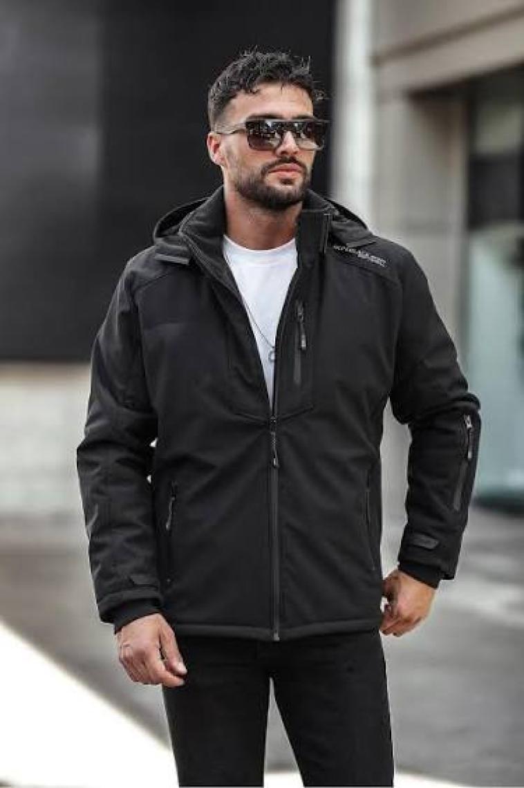 Delpino Su ve Rüzgar Geçirmez Termal Softshell Erkek Mont