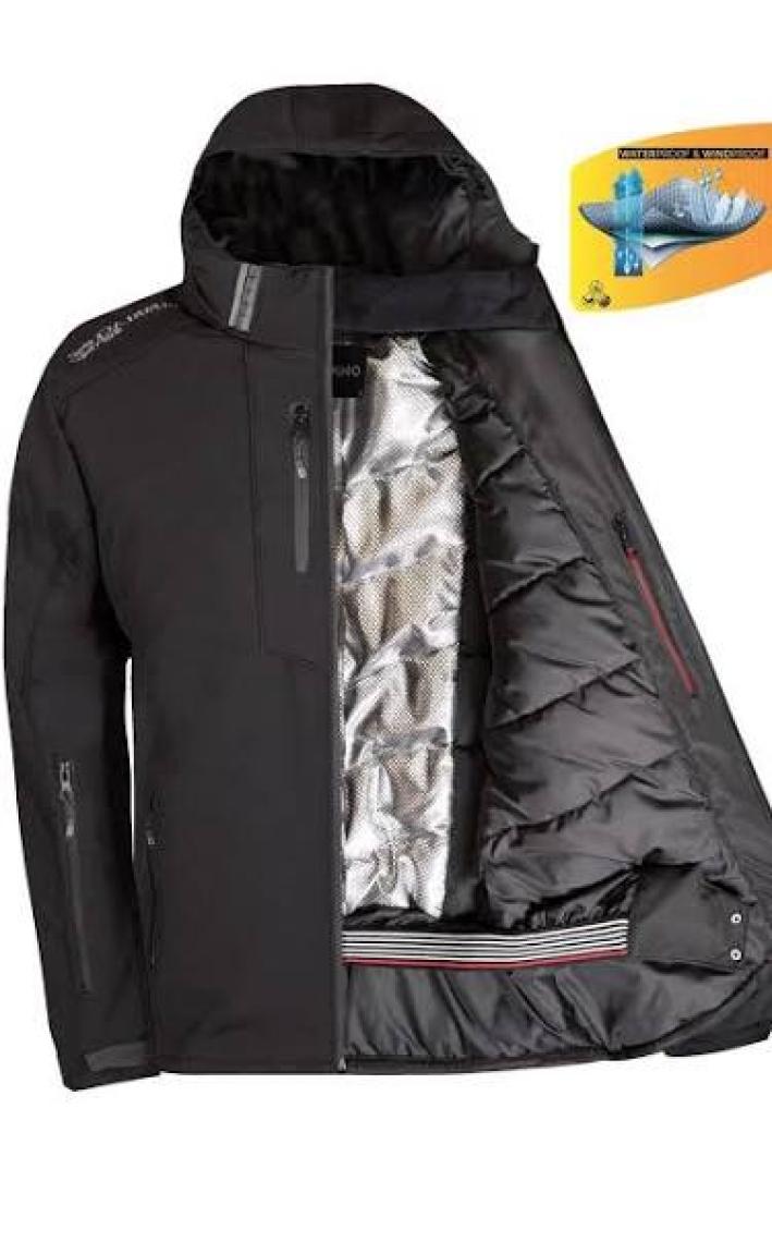 Delpino Su ve Rüzgar Geçirmez Termal Softshell Erkek Mont