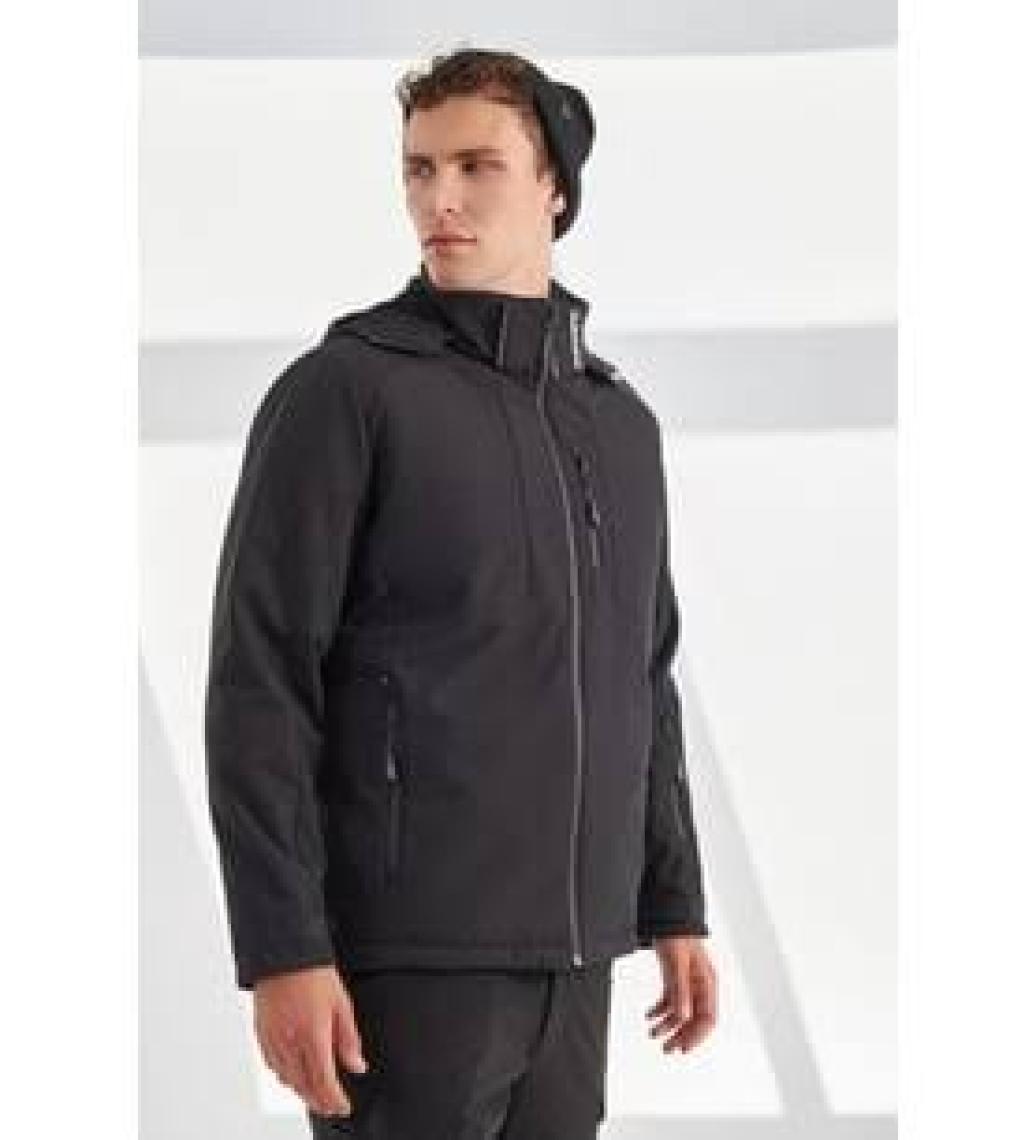 Delpino Su ve Rüzgar Geçirmez Termal Softshell Erkek Mont
