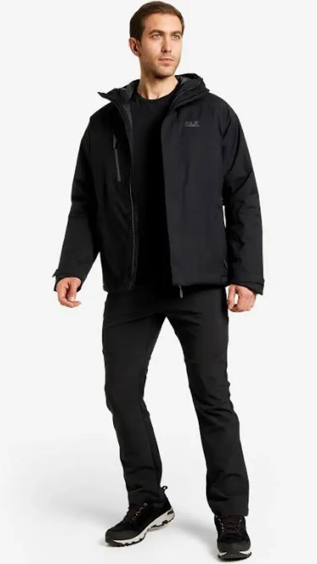Jack Wolfskin Troposphere Ins Erkek Siyah Outdoor Ceketi