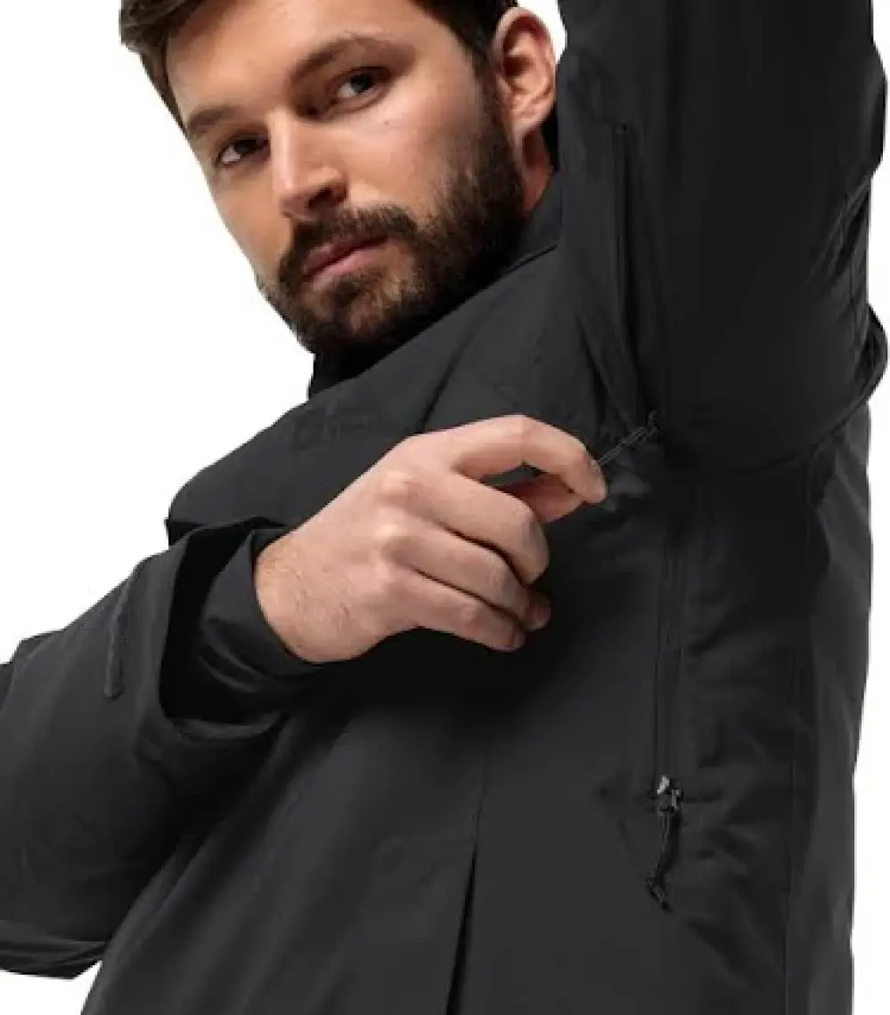 Jack Wolfskin Troposphere Ins Erkek Siyah Outdoor Ceketi