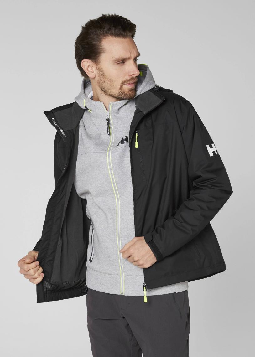 Helly Hansen Crew Kapişonlu Midlayer Erkek Siyah Mont 33874-990