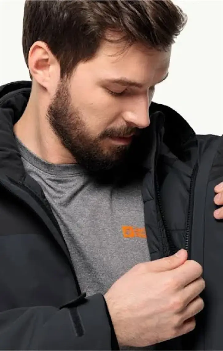 Jack Wolfskin Glaabach 3In1 Jkt M Siyah Erkek Mont 1115291-6000
