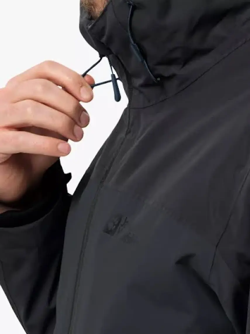 Jack Wolfskin Glaabach 3In1 Jkt M Siyah Erkek Mont 1115291-6000