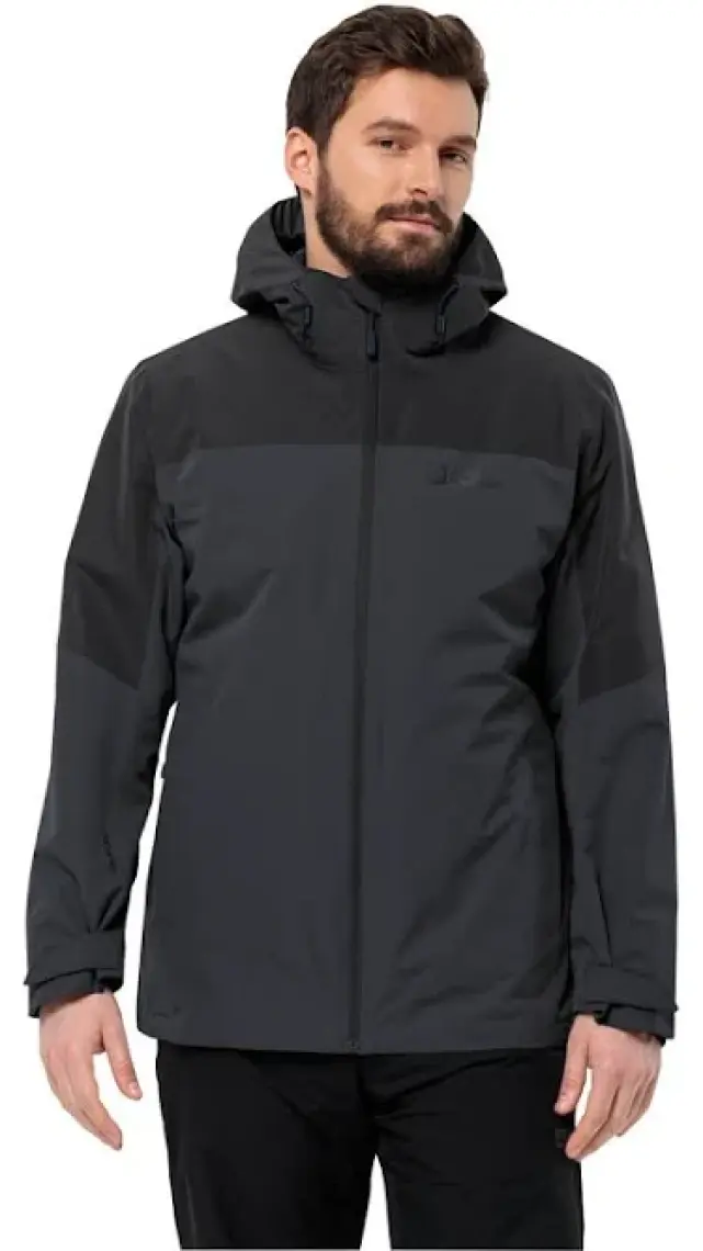 Jack Wolfskin Glaabach 3In1 Jkt M Siyah Erkek Mont 1115291-6000