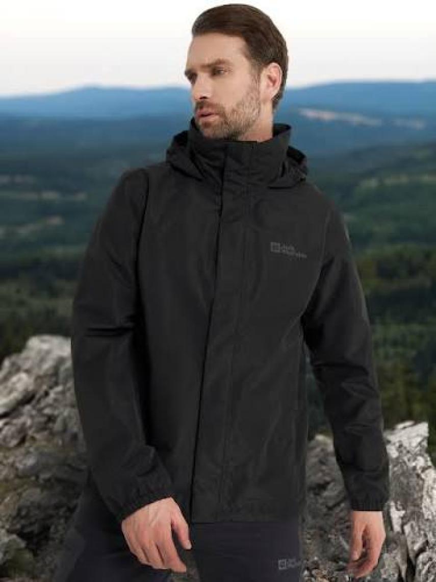 Jack Wolfskin Stormy Poınt 2L Jkt M Siyah Erkek Mont 1111142-6000