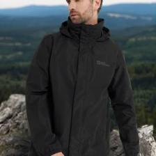 Jack Wolfskin Stormy Poınt 2L Jkt M Siyah Erkek Mont 1111142-6000