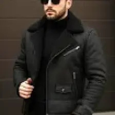 Delpino Erkek Kürklü Süet Deri Mont Ceket