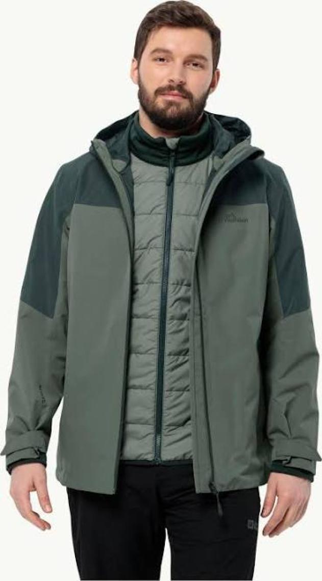 Jack Wolfskin Glaabach 3In1 Jkt M Siyah Erkek Mont 1115291-6000