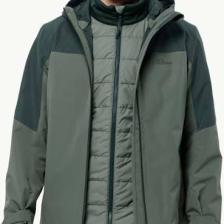 Jack Wolfskin Glaabach 3In1 Jkt M Siyah Erkek Mont 1115291-6000