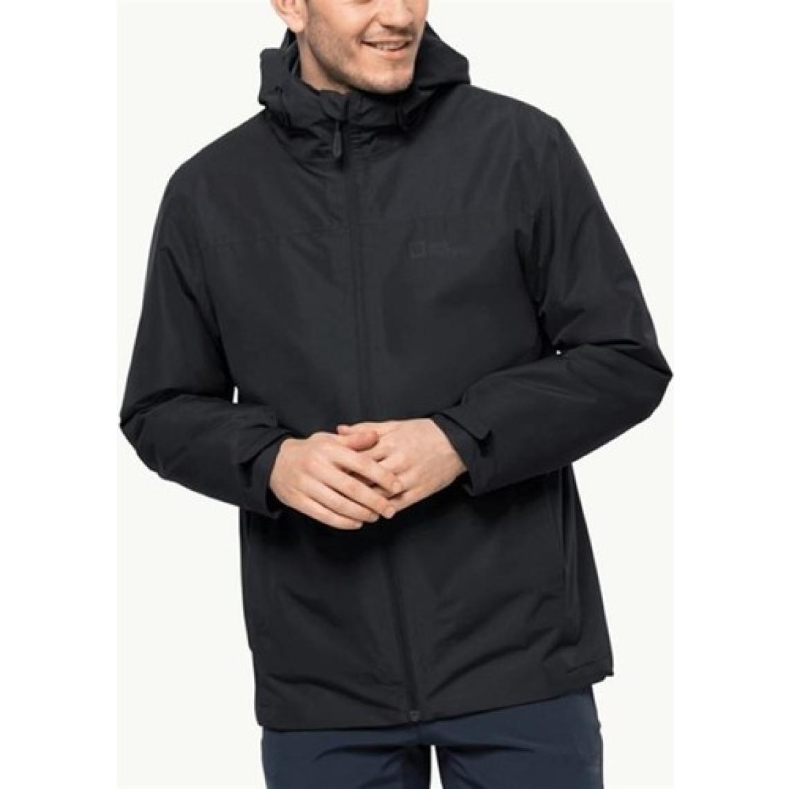 Jack Wolfskin Taubenberg 3In1 Jkt M Siyah Erkek Mont 1115311-6000