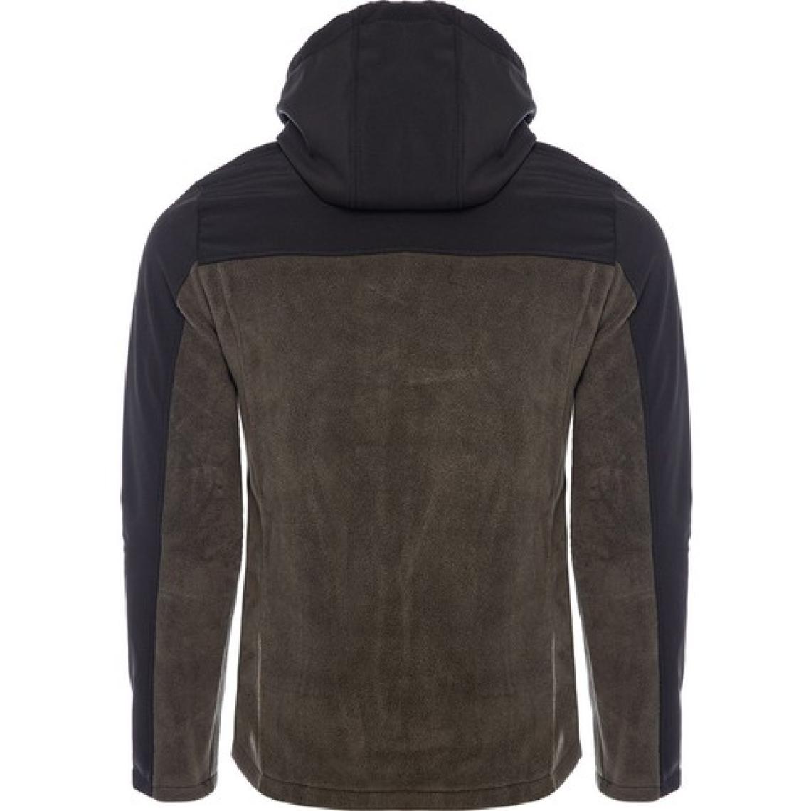 Ghassy Co. Ghassy Co Erkek Çıkarılabilir Kapüşonlu Softshell/polar Garnili Spor Ceket