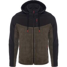 Ghassy Co. Ghassy Co Erkek Çıkarılabilir Kapüşonlu Softshell/polar Garnili Spor Ceket