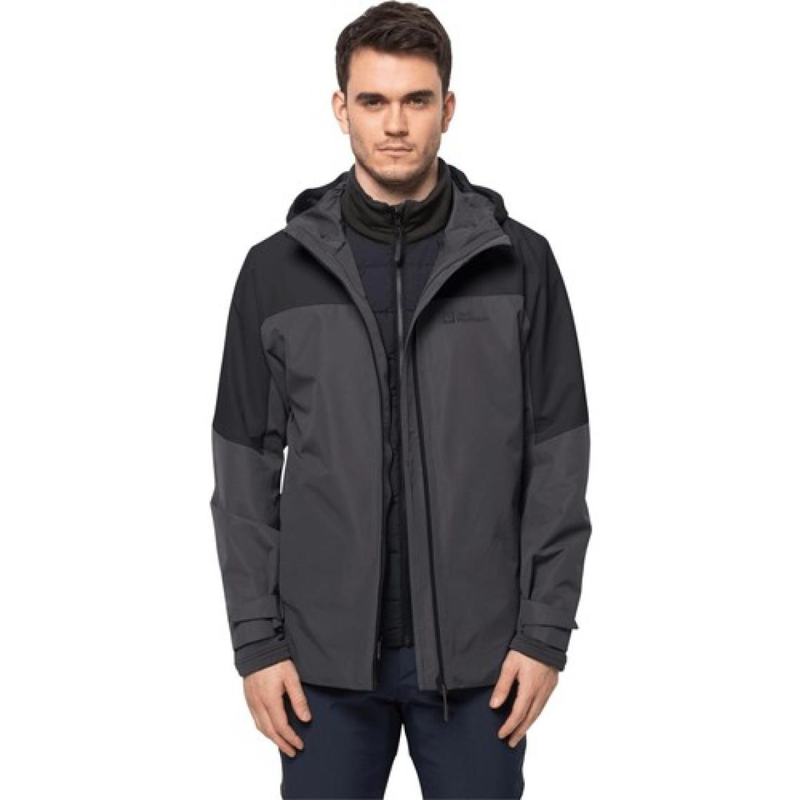 Jack Wolfskin Glaabach 3In1 Jkt M Siyah Erkek Mont 1115291-6000