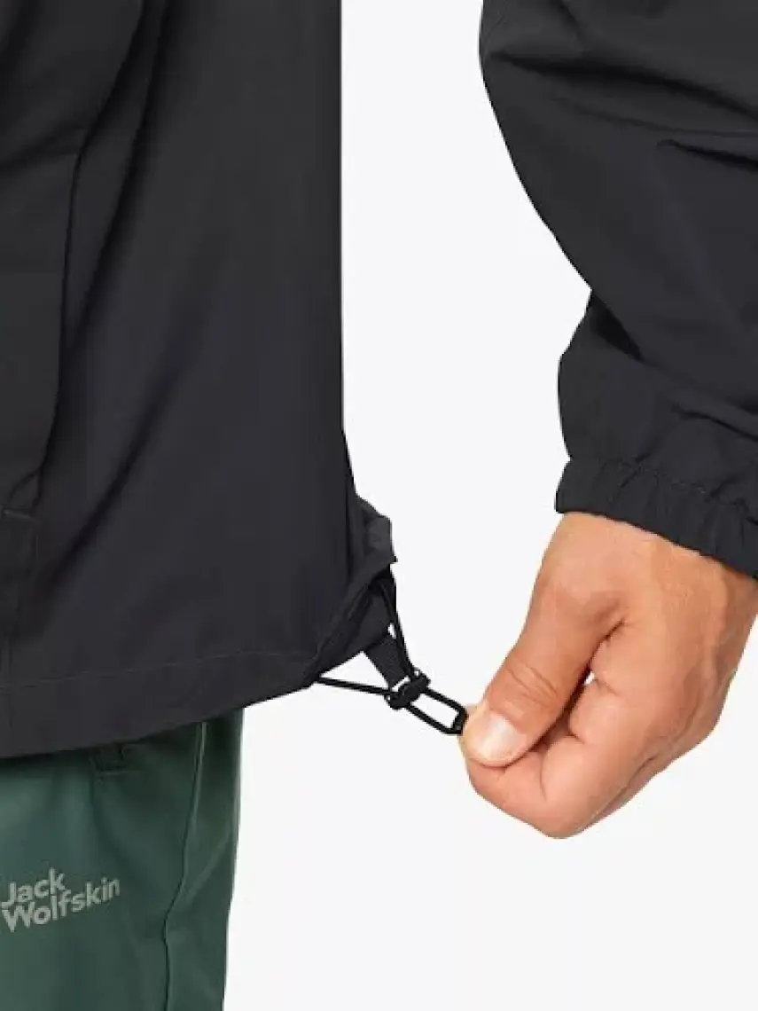 JACK WOLFSKİN Stormy Point 2L Jkt M 1111142-6000 Erkek Siyah  Mont&Ceket