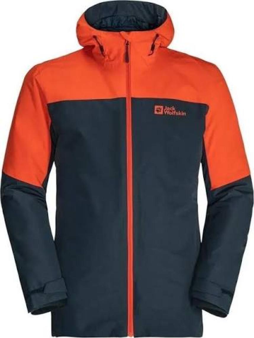 Jack Wolfskin Glaabach 3in1 Jkt M Turuncu Erkek Mont 1115291-3017