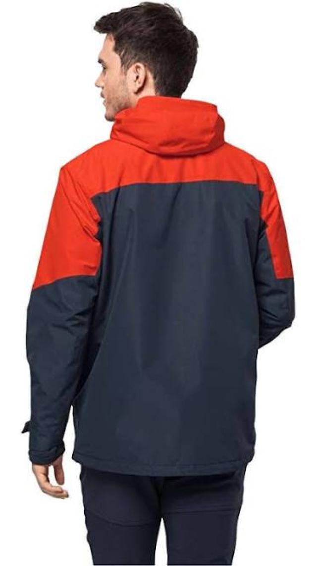 Jack Wolfskin Glaabach 3in1 Jkt M Turuncu Erkek Mont 1115291-3017