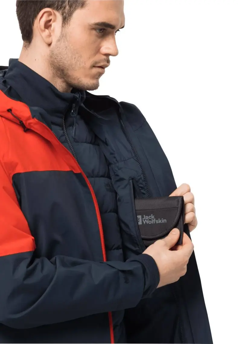 Jack Wolfskin Glaabach 3in1 Jkt M Turuncu Erkek Mont 1115291-3017