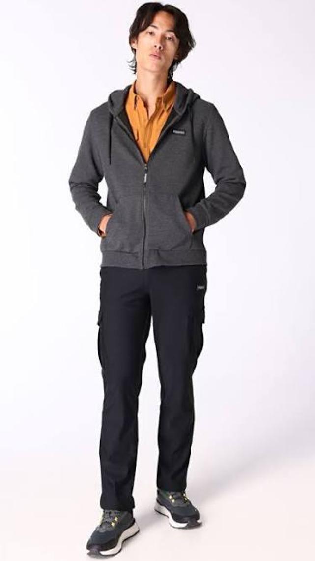 Discovery Expedition Antrasit Erkek Kapüşonlu Sweatmont D3WM-SWT10