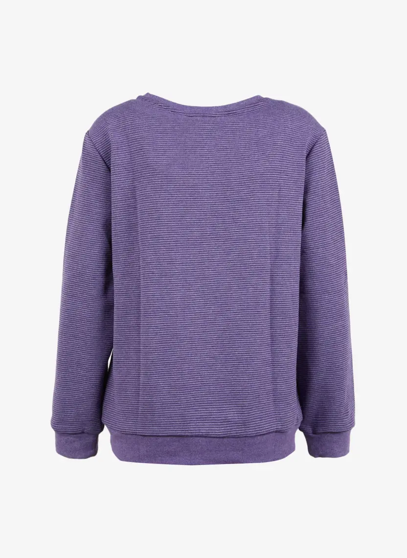 Discovery Expedition Lila Kadın Bisiklet Yaka Sweatshirt D3WL-SWT28