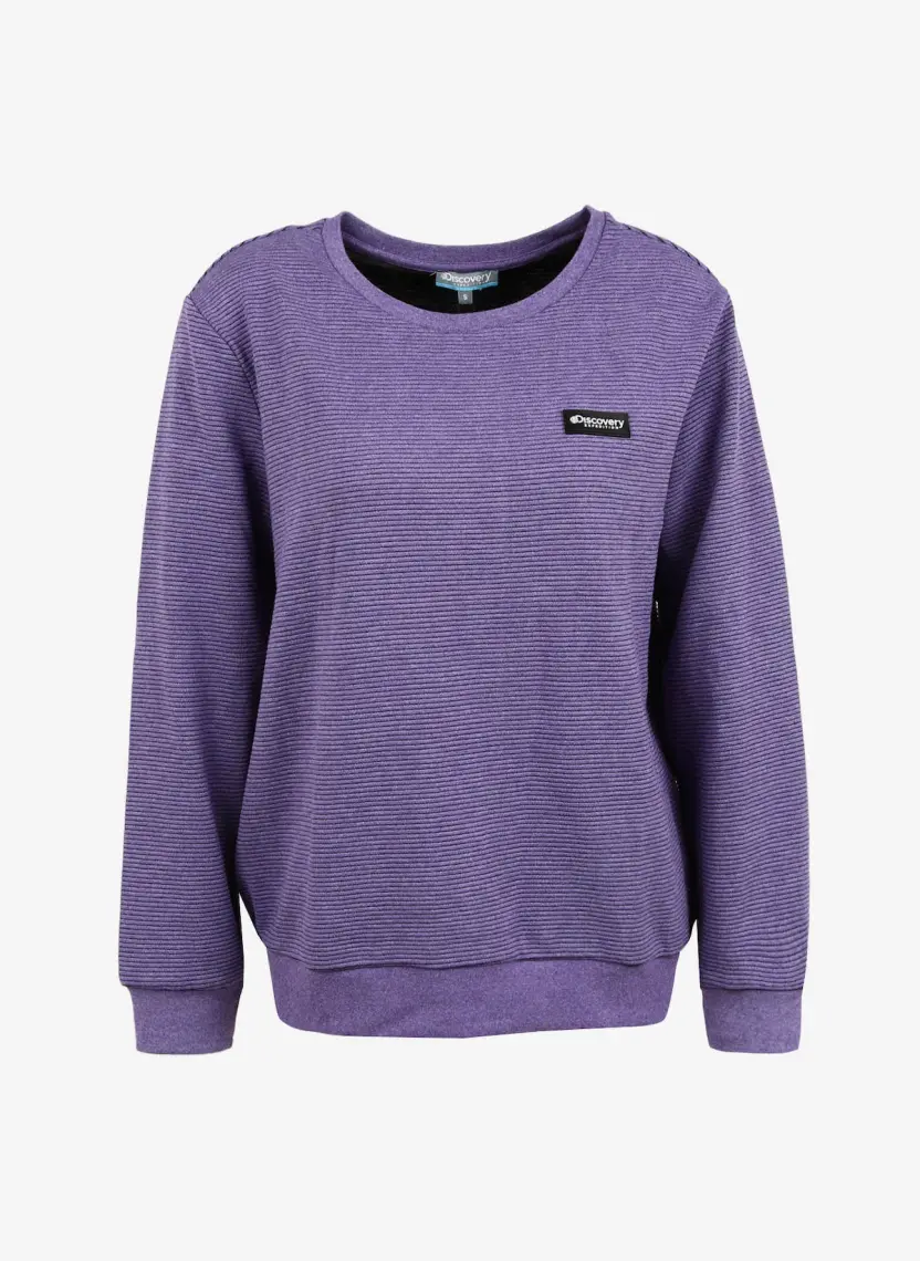 Discovery Expedition Lila Kadın Bisiklet Yaka Sweatshirt D3WL-SWT28