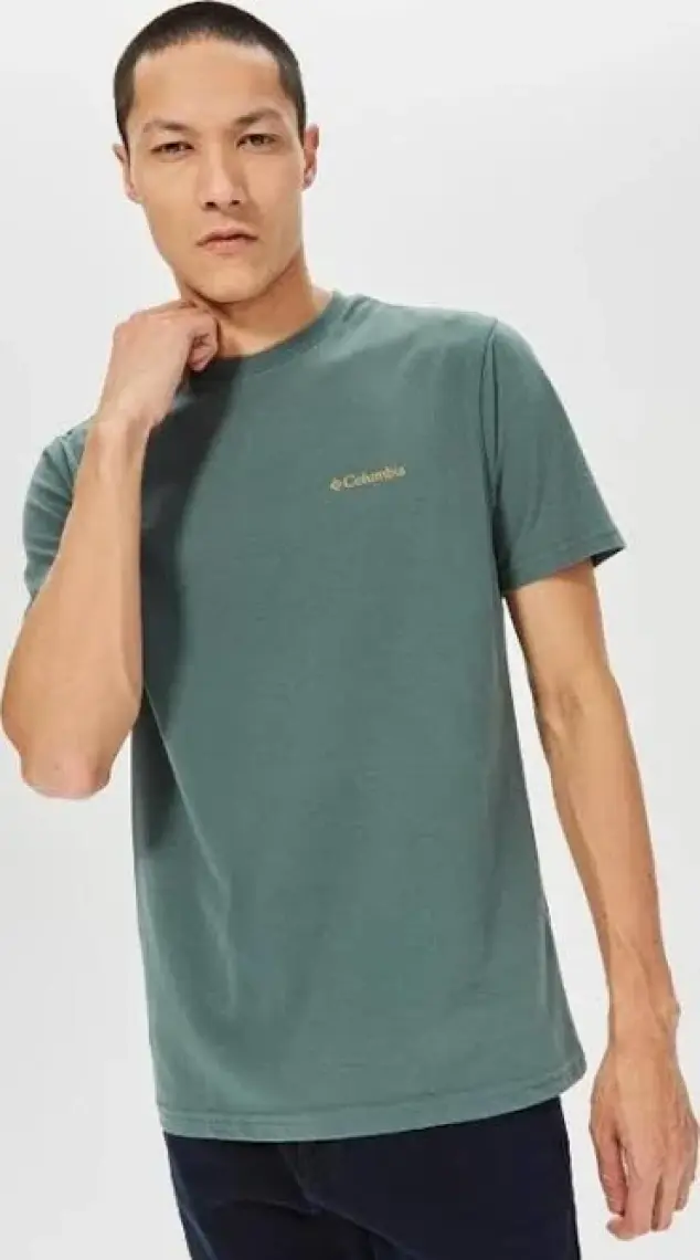 Columbia Csc M Basic Sm Logo Brushed Ss Tee Erkek Kısa Kollu Tişört CS0282-353