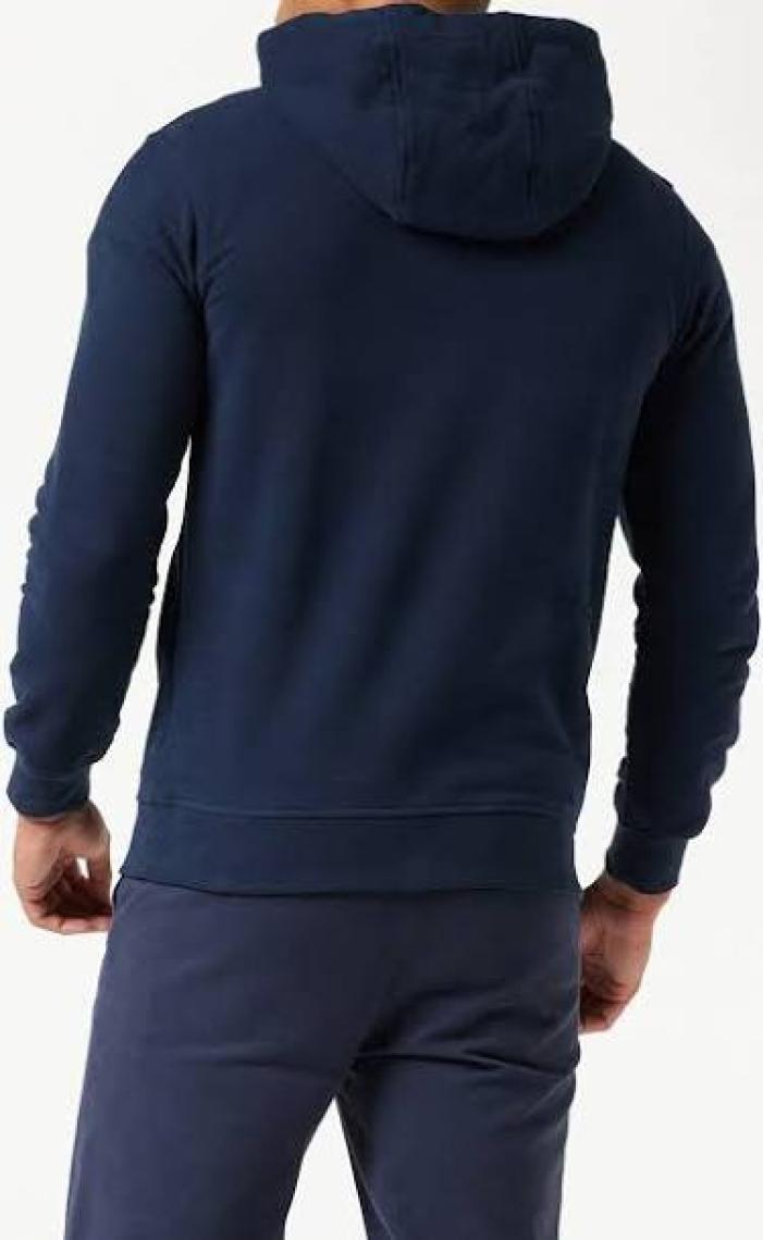 Helly Hansen HH Erkek Lacivert Baskılı Kapüşonlu Sweatshirt