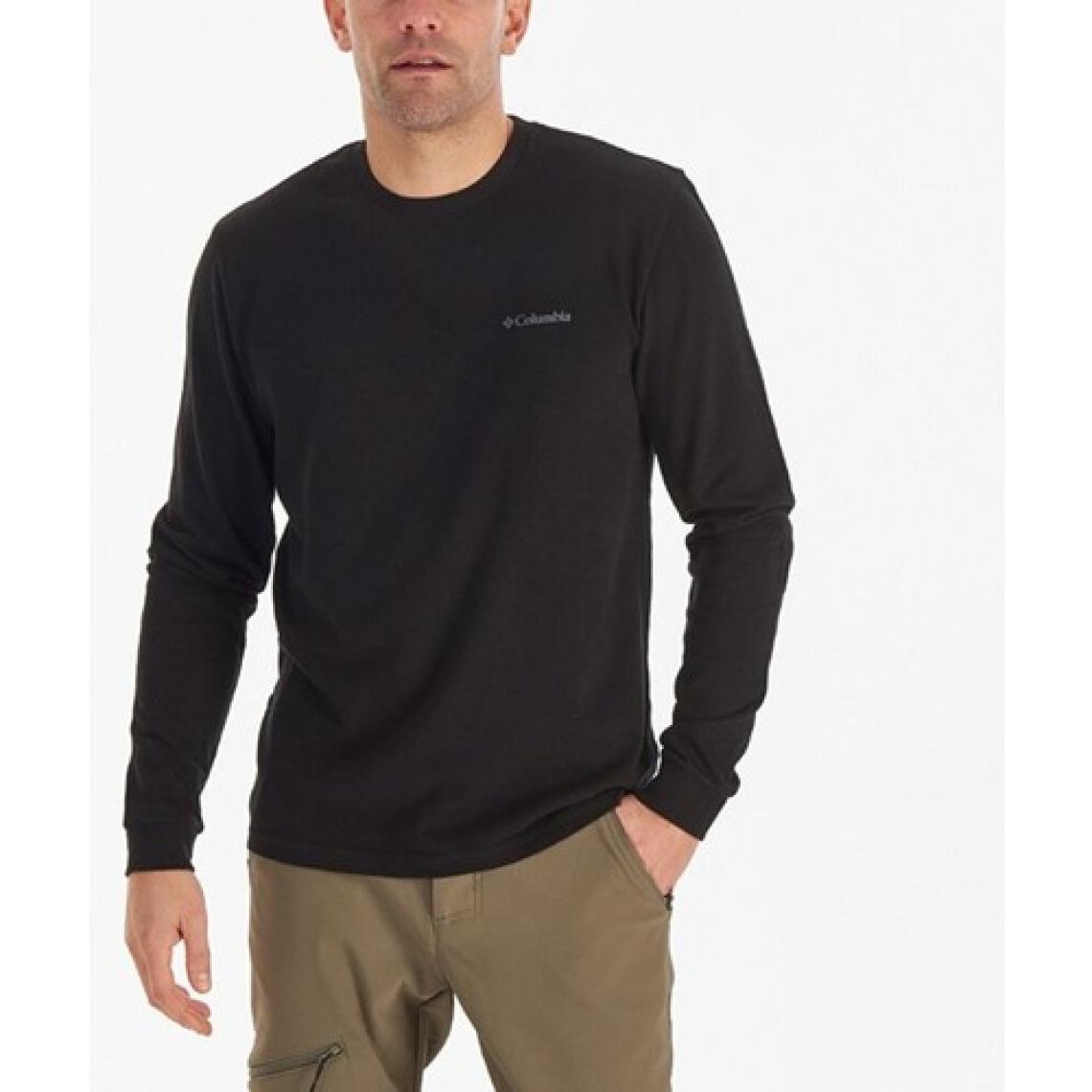 Columbia Csc M Basic Sm Logo Ls Tee Siyah Erkek Tişört CS0354-010