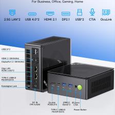 K8 PLUS AMD 8845HS İşlemci, 32GB DDR5 5600Mhz RAM, 1TB SSD, Oculink ve Thunderbolt 4, 2x2.5G Win 11 PRO Mini PC