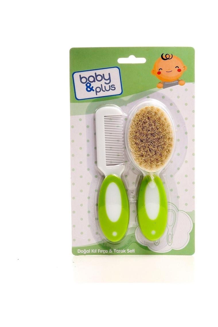 Bebek Doğal Kıl Fırça&tarak Seti