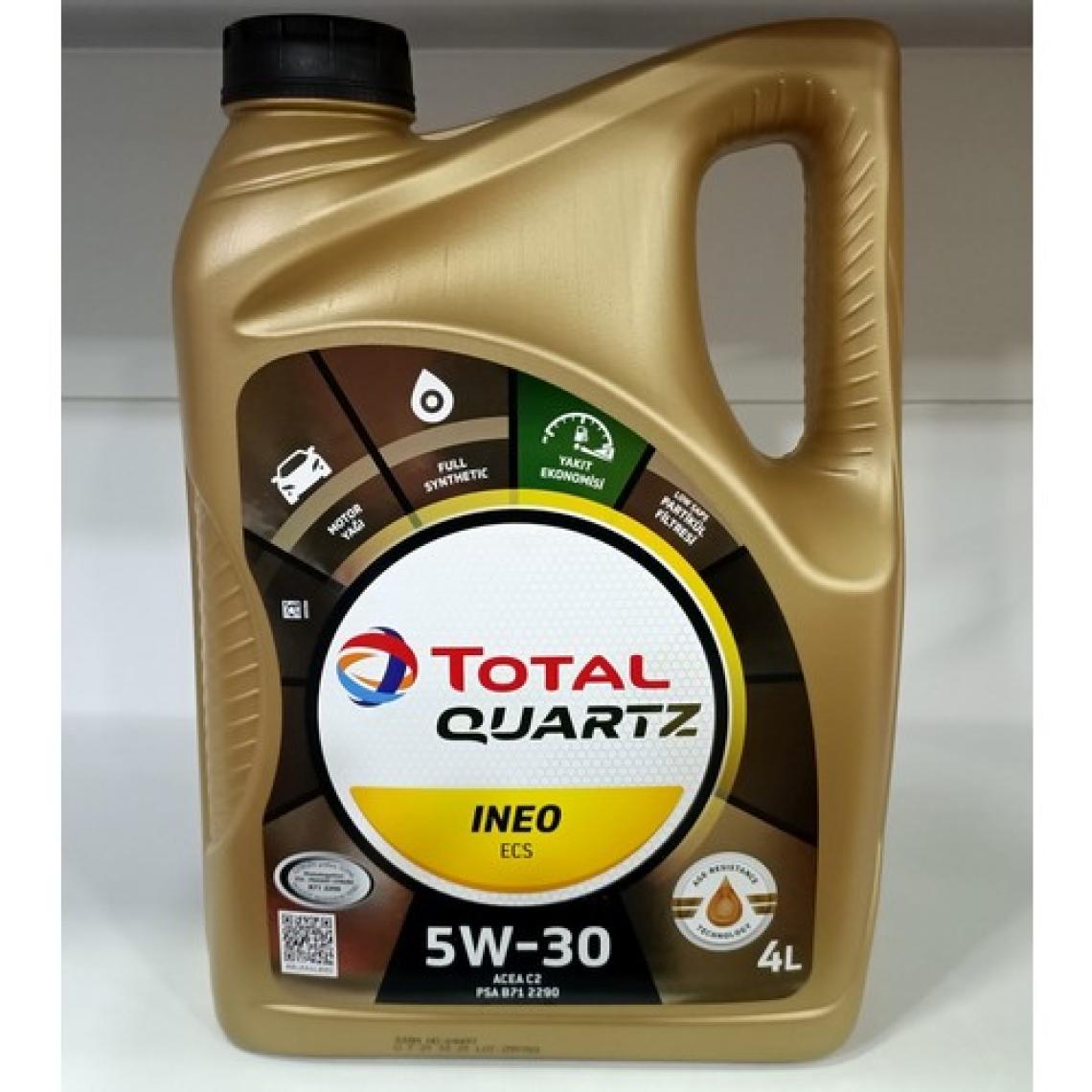Total Quartz 5W30 Ineo Ecs 4 Lt Motor Yağı ( Üretim Yılı: 2022 )