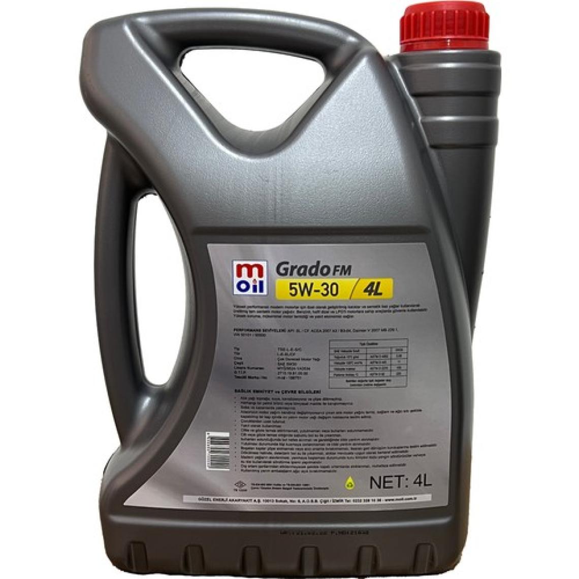 Moil Grado FM 5W-30 4 Litre Motor Yağı ( Üretim Yılı : 2023)