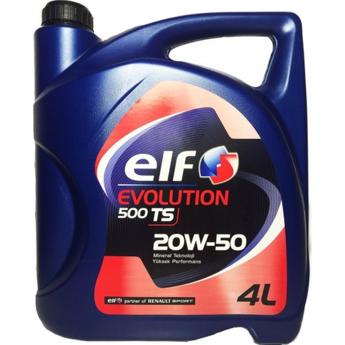 Elf Evolution 500 TS 20W-50 4 Litre Motor Yağı ( Üretim Yılı: 2023 )